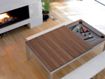 <strong>Metal line</strong>: consists of an aluminium colour steel structure, and a variety of wooden veneered table top and pool table rails. Finger print protected stainless steel is available as an option. 